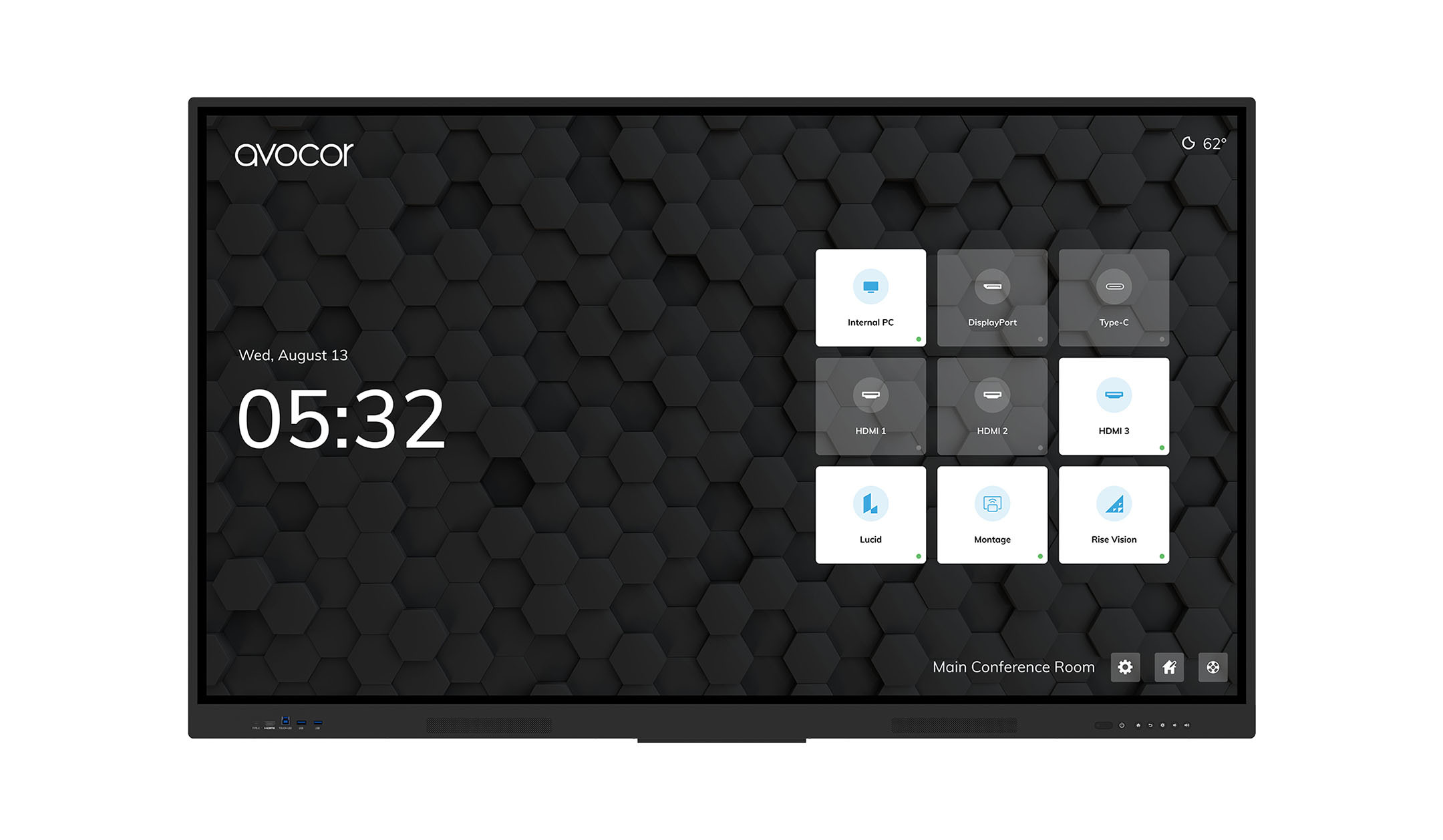 Avocor-AVE-7550-E-50-Serie-75-4K-IR-LED-Interaktivdisplay-fur-smarte-Zusammenarbeit