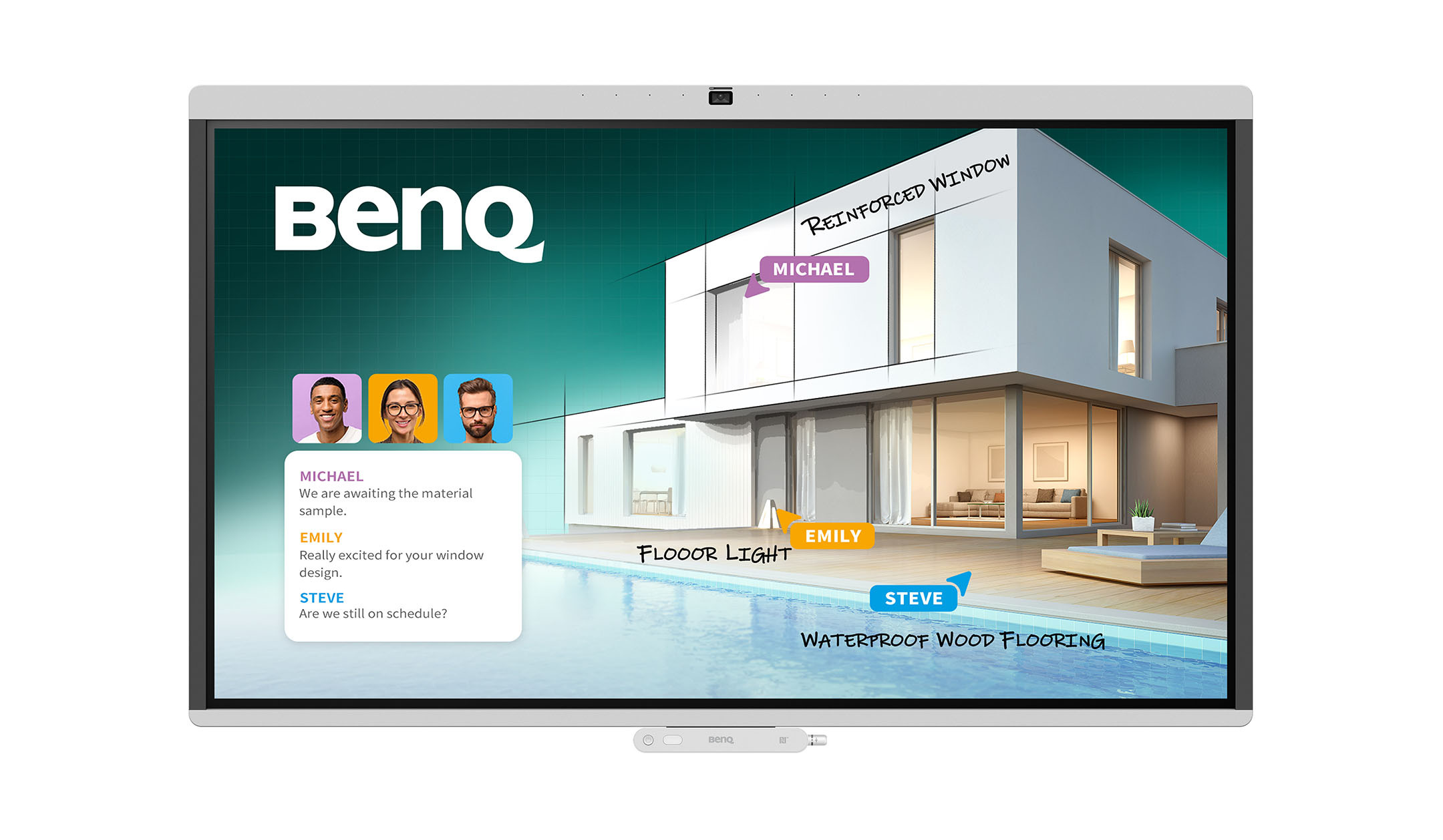 BenQ-CM7505-Interactief-scherm-van-55-inch-met-ingebouwde-camera-voor-efficiente-en-veilige-zakelijke-samenwerking