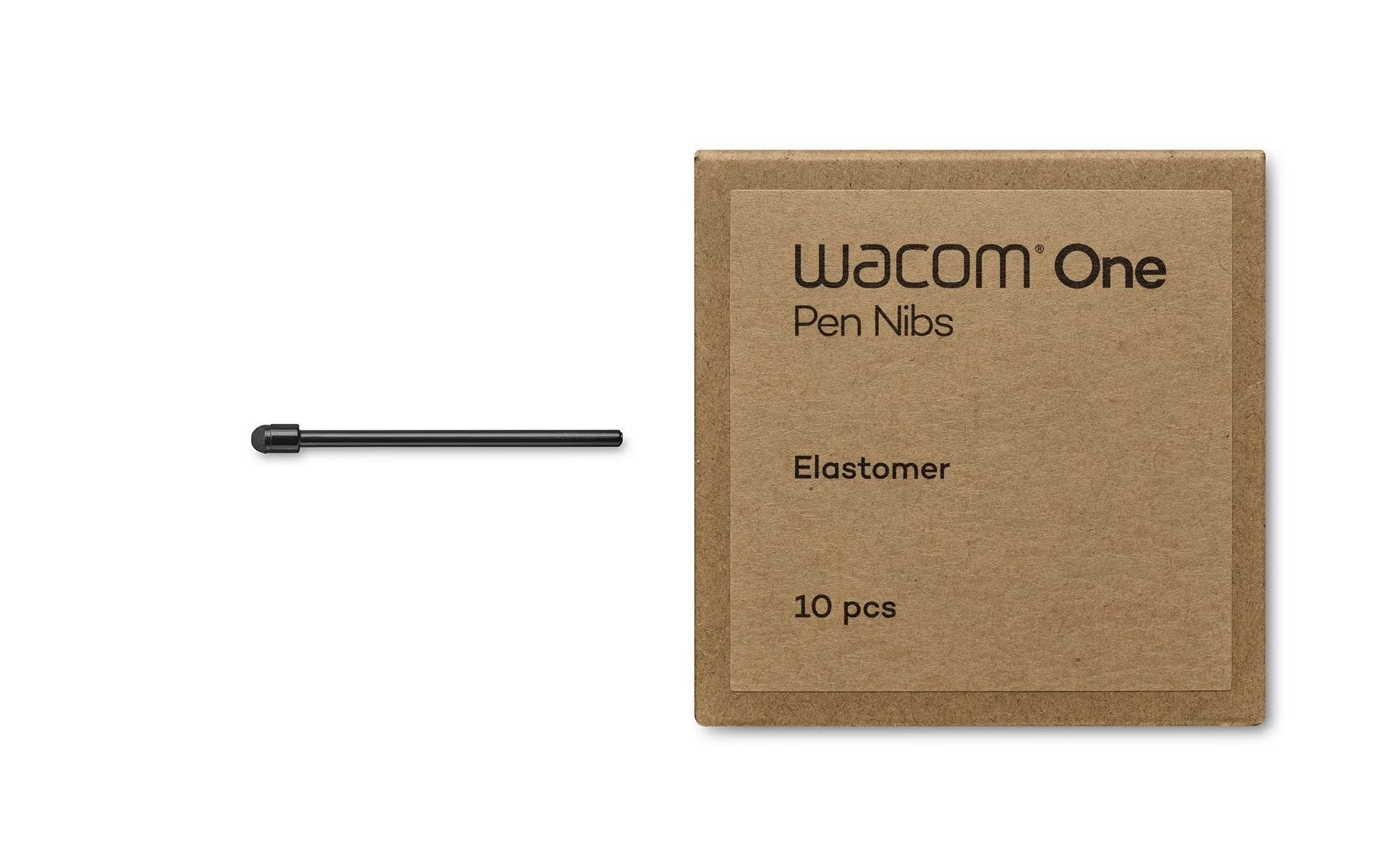 Wacom-elastomeer-penpunten-voor-de-One-Standard-Pen-in-zwart-verpakking-van-10-stuks