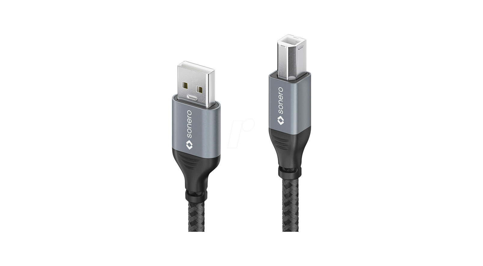 PureLink-SPC-U010-010-USB-2-0-Kabel-A-B-Aluminium-spacegrau-schwarz-1-m