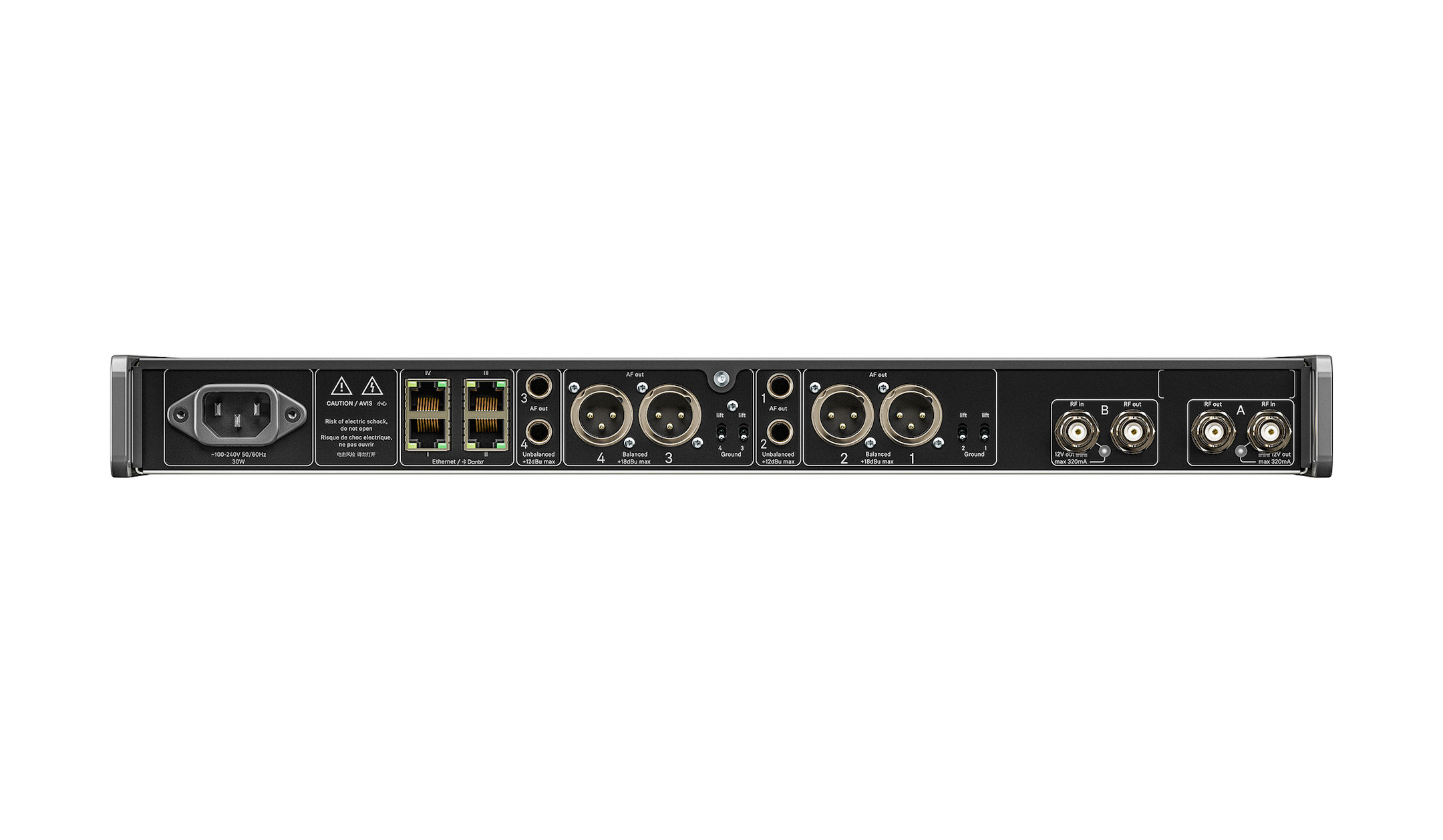 Sennheiser EW-DX EM 4 DANTE Digitaler 4-Kanal-Vollrack-Empfänger (S1-10) Sennheiser-EW-DX-EM-4-DANTE-Digitaler-4-Kanal-Vollrack-Empfanger-S1-10