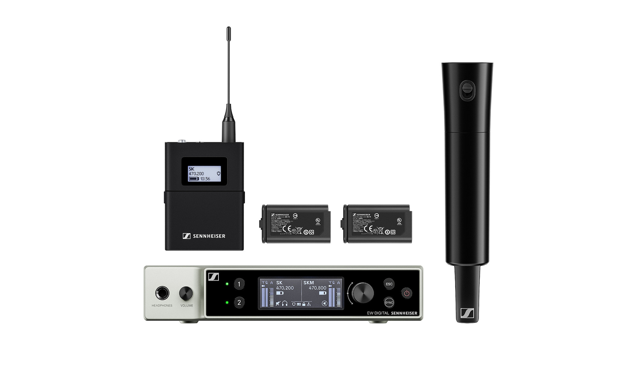 Sennheiser EW-DX SK-SKM-S BASE SET Digitales drahtloses Basisset (U1/5) Sennheiser-EW-DX-SK-SKM-S-BASE-SET-Digitales-drahtloses-Basisset-U1-5