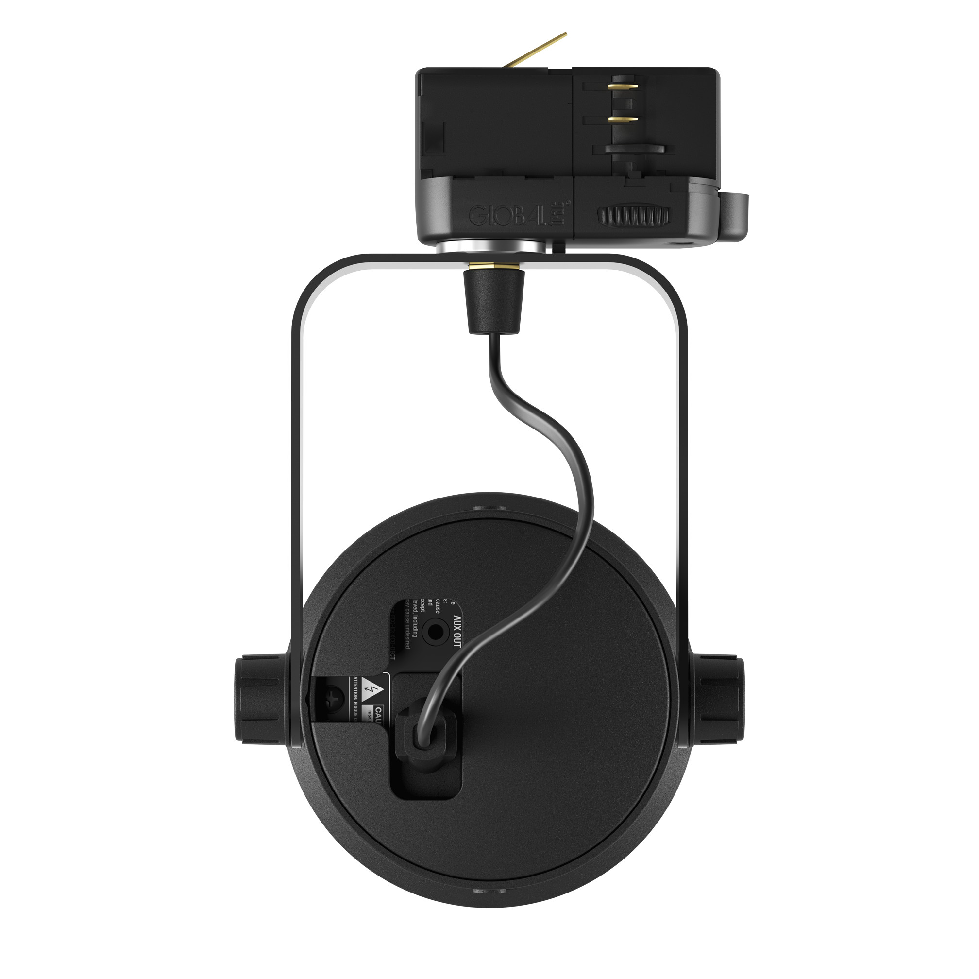 AudioPro-Business-SP-1-Kabelloser-Aktivlautsprecher-fur-Lichtschienen-mit-DSP-DECT-1x12W-1x-2-75-inkl-GA69-Lichtschienenadapter-Montagebugel-analoger-Line-In-schwarz-Demoware