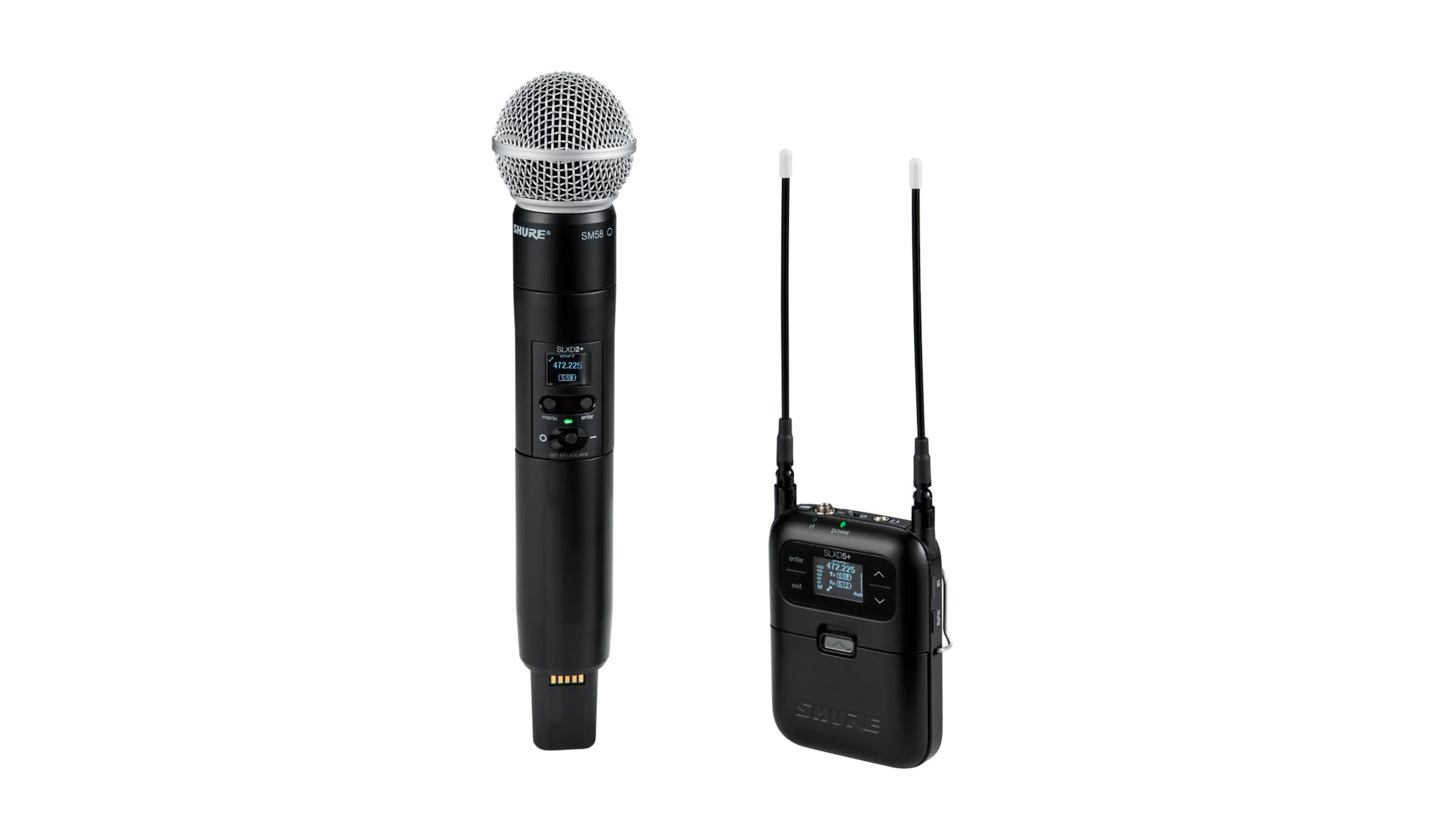 Shure-SLXD25-58-Mobiles-digitales-Drahtlossystem-mit-SM58-R-Handsender-Frequenzband-K55