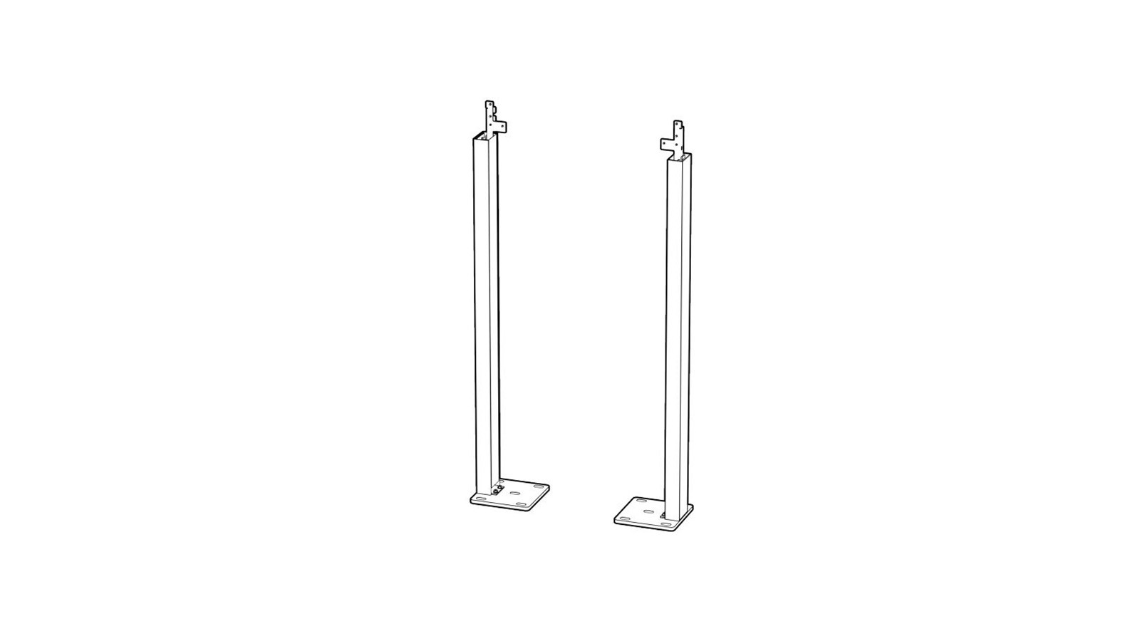 DynaScan ISKLR-1050 Bodenständer für DW Clean-Back-Displays DynaScan-ISKLR-1050-vloerstandaard-voor-DW-Clean-Back-displays