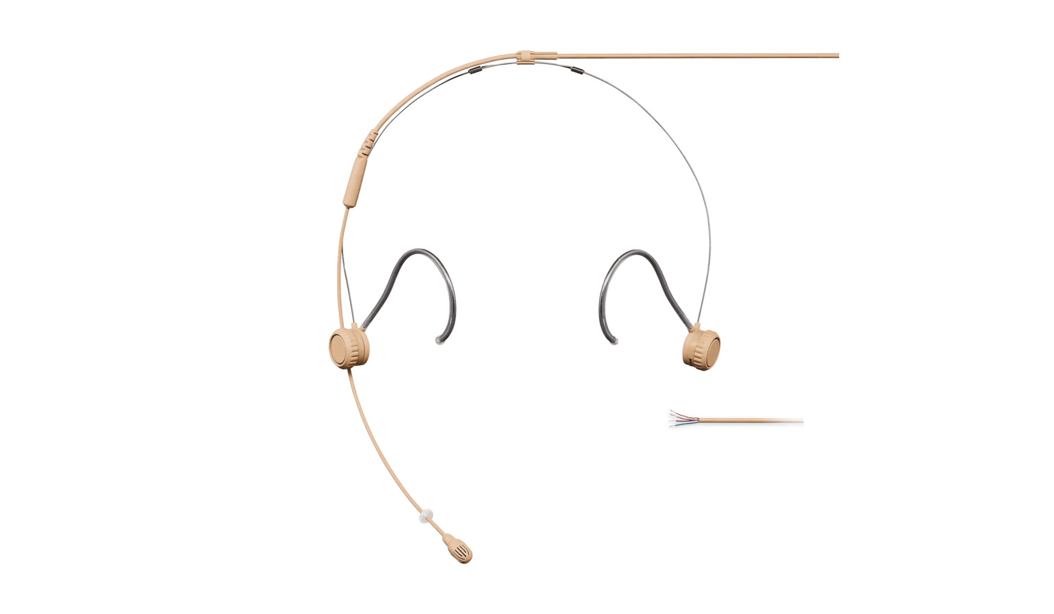 Shure TH53 TwinPlex™ Subminiatur-Headset - mit offenem Kabelende, Farbe: Beige Shure-TH53-TwinPlexTM-Subminiatur-Headset-mit-offenem-Kabelende-Farbe-Beige
