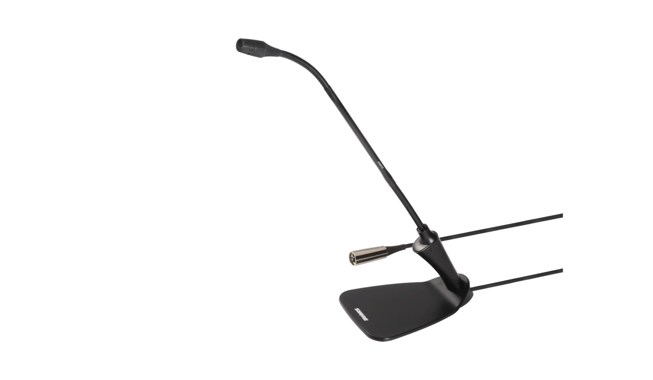 Shure-CVG12D-CentraverseTM-30-5-cm-12-Schwanenhalsmikrofon-mit-integriertem-Tischfuss-und-Vorverstarker-mit-Switch-und-LED-Statusanzeige