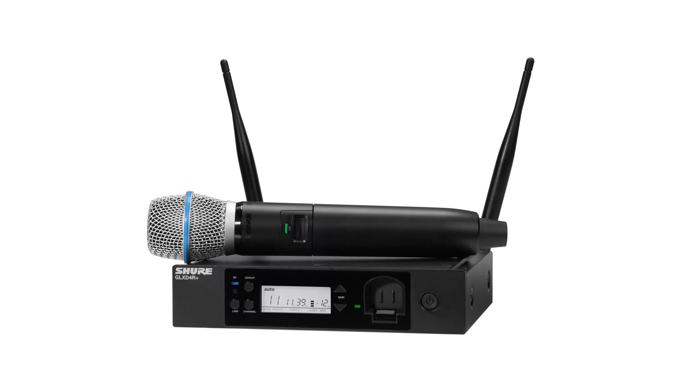 Shure GLXD24R+ B87A Handsender System, EU, Frequenzversion: Z4 Shure-GLXD24R-B87A-Handsender-System-EU-Frequenzversion-Z4