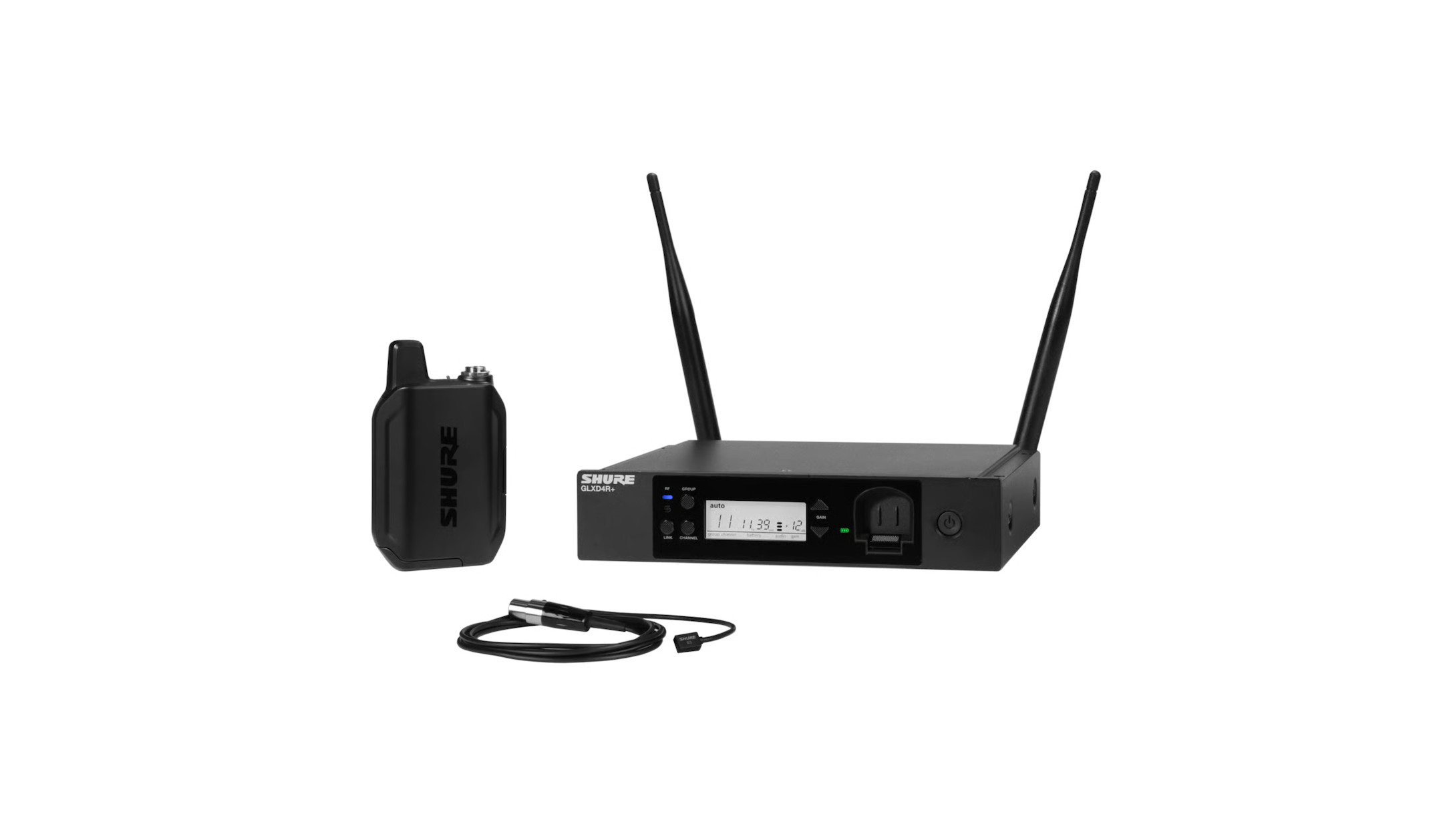 Shure-GLXDR-Lavalier-Funksystem-mit-WL93-Lavaliermikrofon-zur-Rackmontage-EU-Frequenzversion-Z4