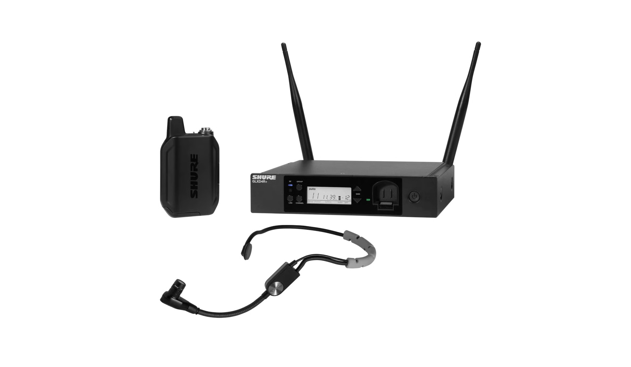 Shure GLXDR+ digitales Headset-Funksystem mit SM35 Headsetmikrofon zu Rackmontage, EU, Frequenzversion: Z4 Shure-GLXDR-digitales-Headset-Funksystem-mit-SM35-Headsetmikrofon-zu-Rackmontage-EU-Frequenzversion-Z4