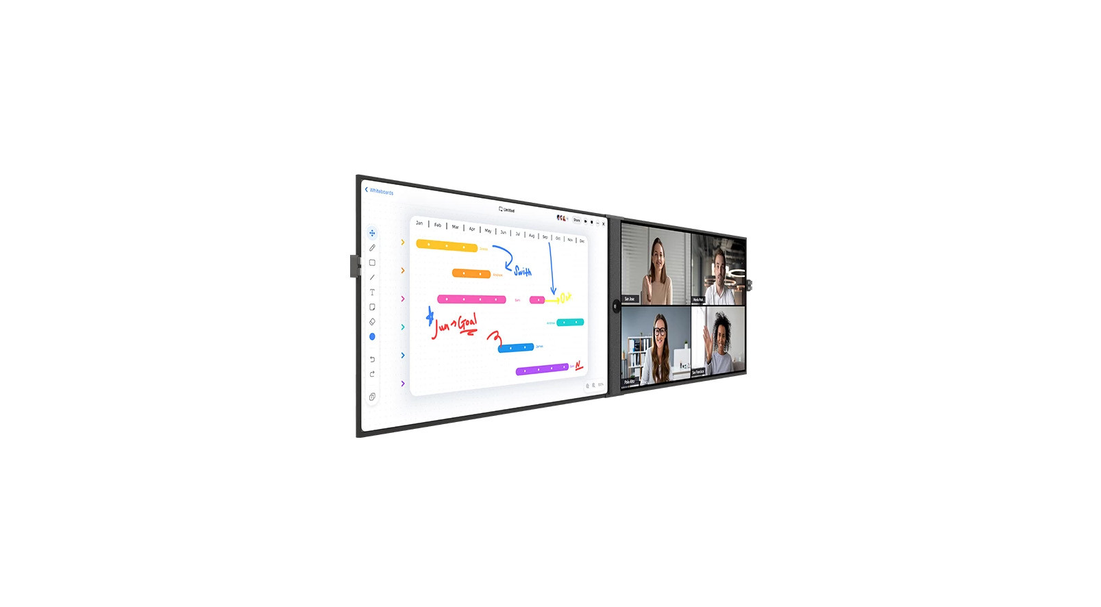 DTEN D7X 75" Dual Windows mit Vue Pro Videokonferenz- und Content-Collaboration-System mit zwei Bildschirmen DTEN-D7X-75-Dual-Windows-mit-Vue-Pro-Videokonferenz-und-Content-Collaboration-System-mit-zwei-Bildschirmen
