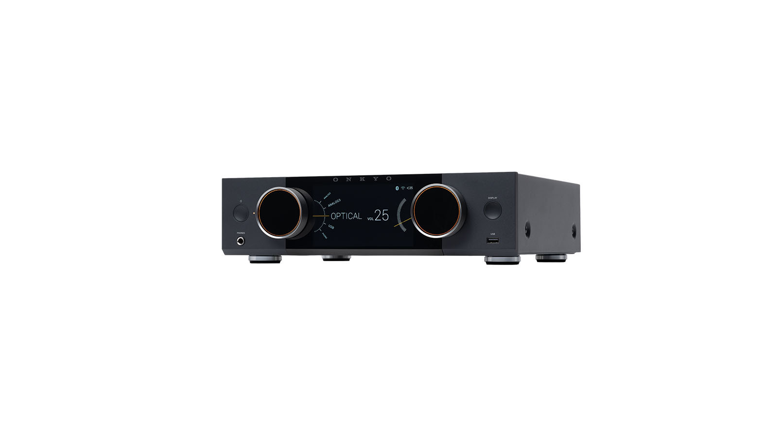Onkyo Muse Y-40 Netzwerk-Vollverstärker, Schwarz Onkyo-Y40-Netzwerk-Vollverstarker-Schwarz