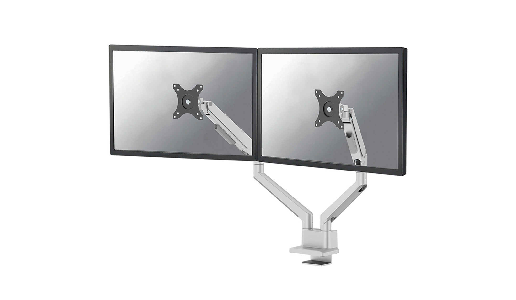 Neomounts-DS70-250SL2-monitorarm-voor-twee-monitoren-tot-32-inch-zilverkleurig