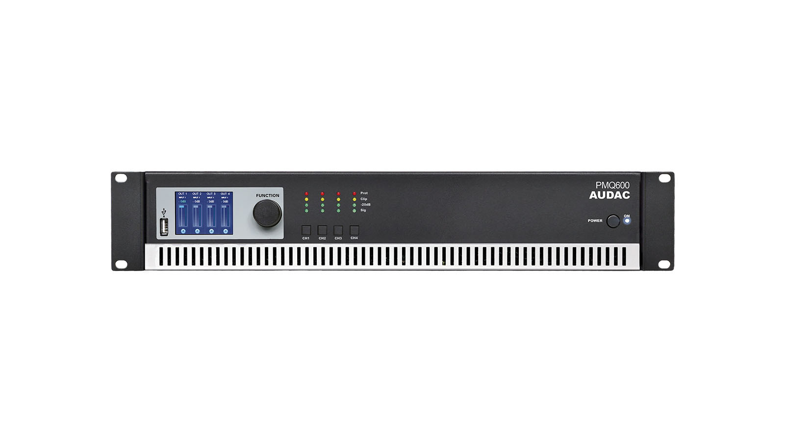 Audac-PMQ600-WaveDynamics-Vierkanal-Leistungsverstarker-70-100-V