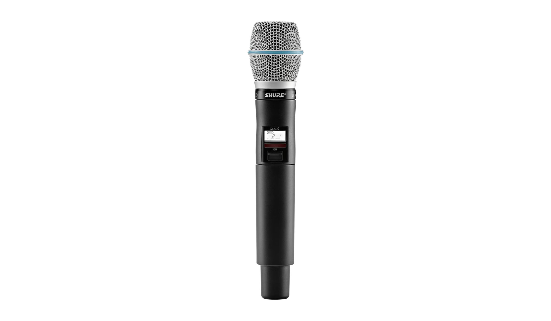 Shure QLXD2 Handsender mit Beta 87C Mikrofonkapsel, Frequenzband: S50 Shure-QLXD2-Handsender-mit-Beta-87C-Mikrofonkapsel-Frequenzband-S50