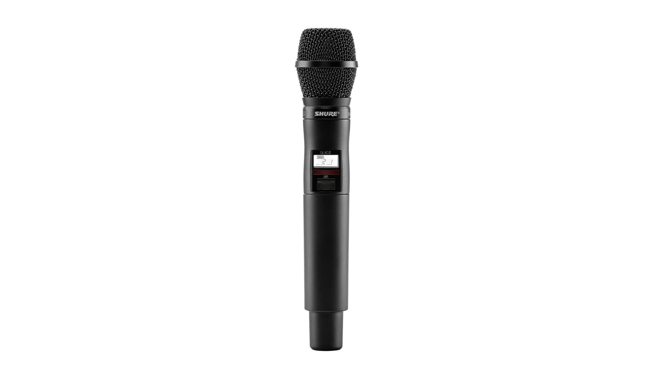 Shure QLXD2 Handsender mit SM87 Mikrofonkapsel, Frequenzband: G51 Shure-QLXD2-Handsender-mit-SM87-Mikrofonkapsel-Frequenzband-G51