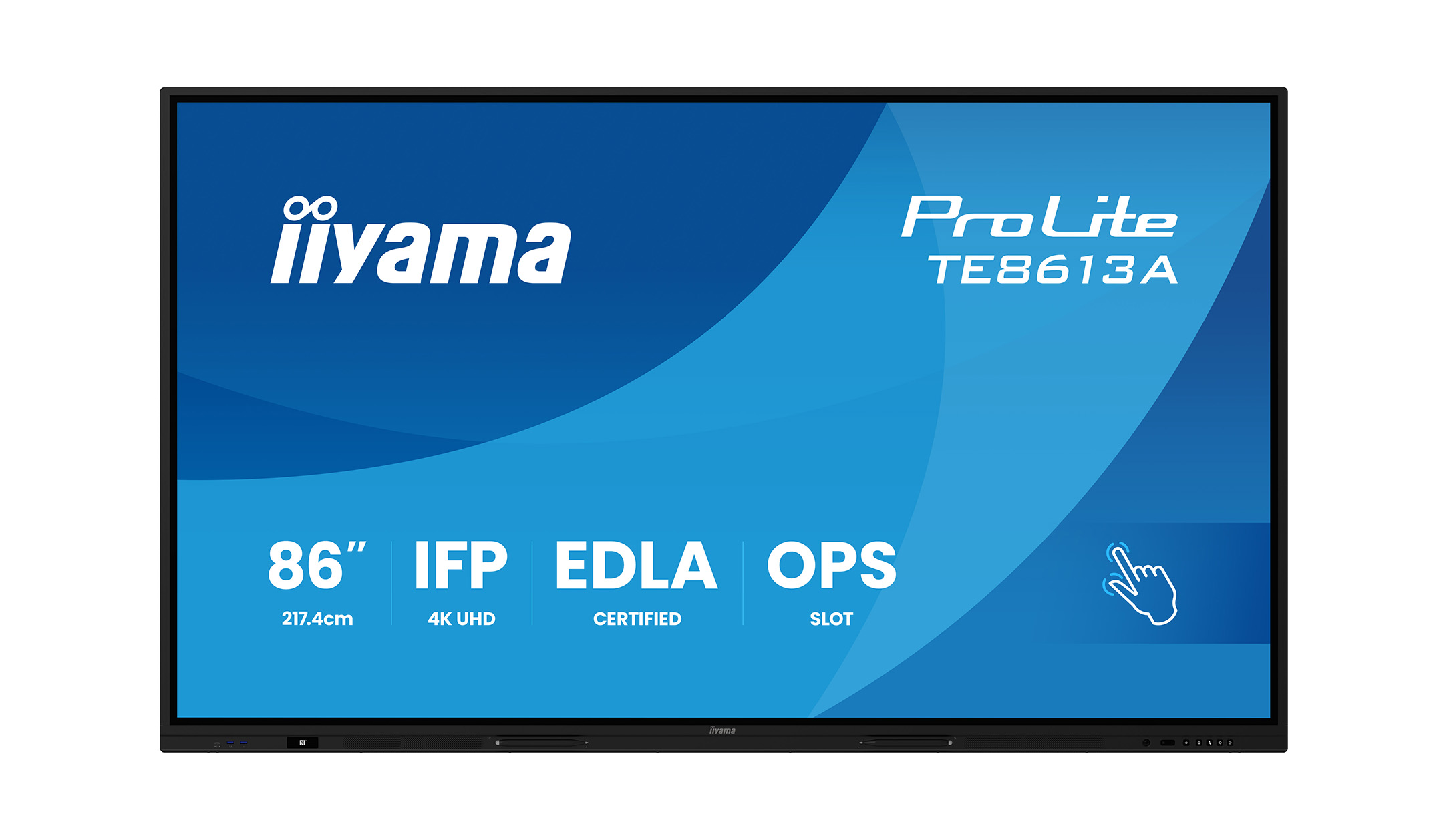 iiyama ProLite TE8613A-B3AG Display interattivo da 86" con certificazione Google EDLA iiyama-ProLite-TE8613A-B3AG-Interactief-scherm-van-86-inch-met-Google-EDLA-certificering