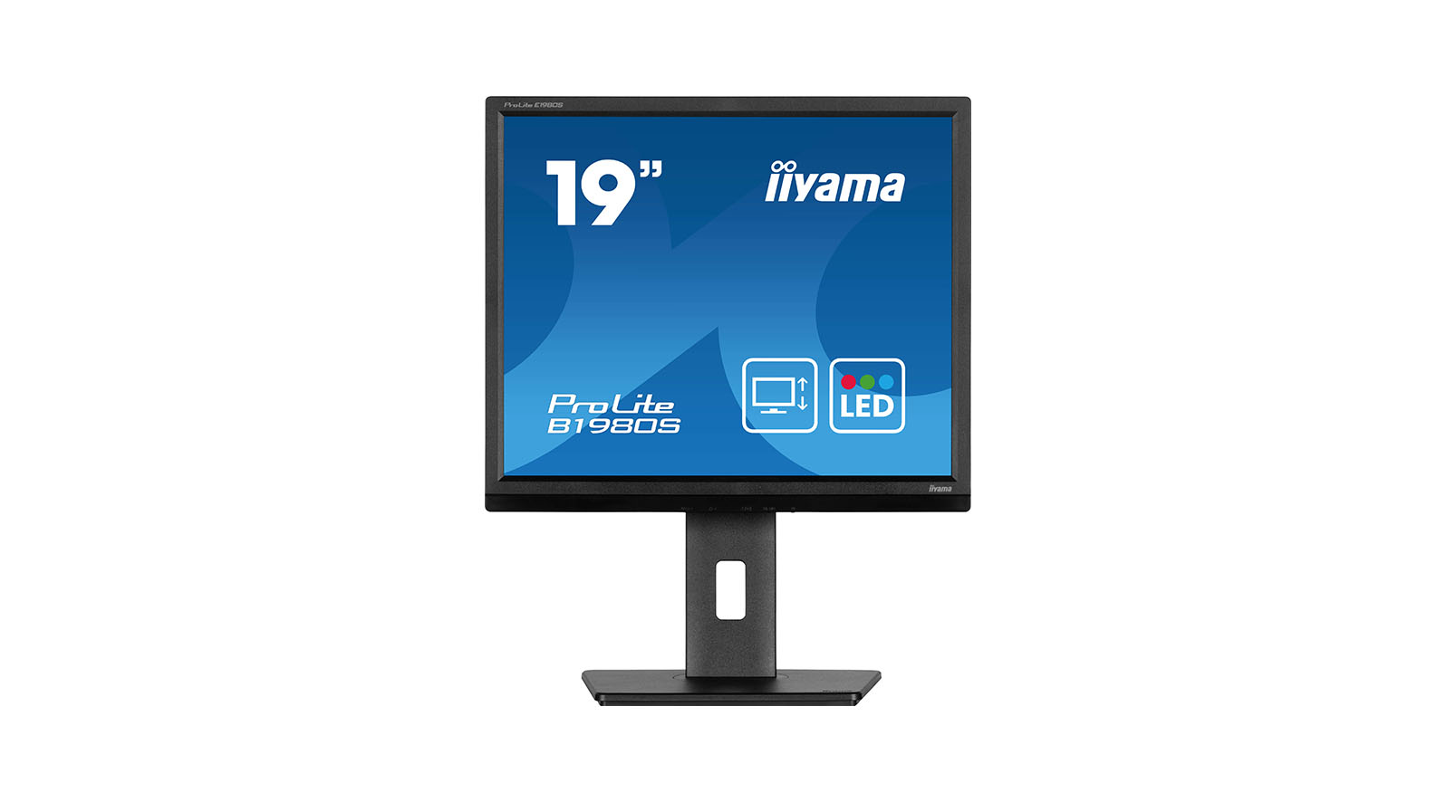 iiyama ProLite B1980S-B1 19" business monitor with a height-adjustable stand iiyama-ProLite-B1980S-B1-19-inch-zakelijke-monitor-met-een-in-hoogte-verstelbare-voet