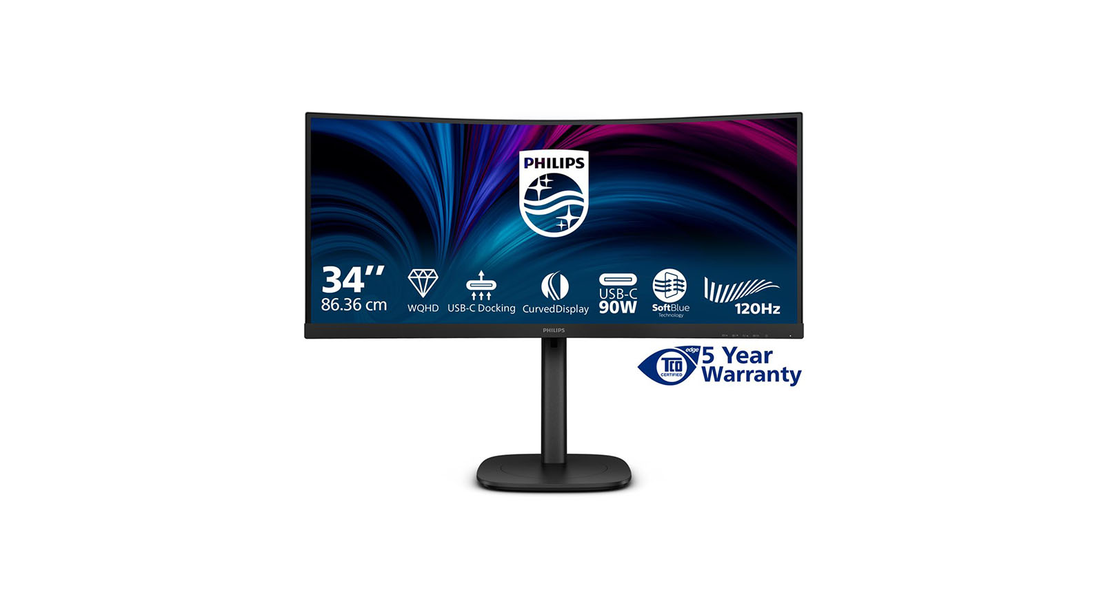 Philips-34B2U3600C-00-Gebogen-WQHD-monitor-voor-zakelijk-gebruik-met-USB-C-poort