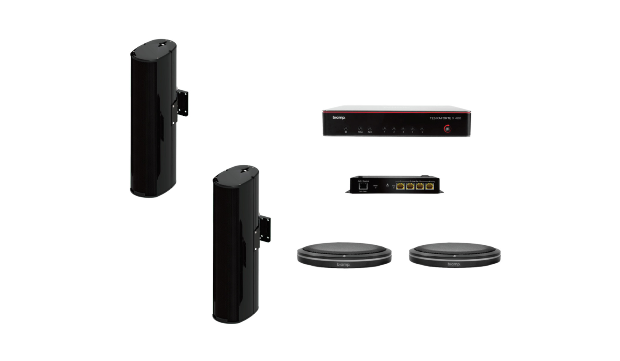 Biamp MRB-L-X400-T-ENT206 Ljudpaket för mötesrum Biamp-MRB-L-X400-T-ENT206-Audio-bundle-voor-conferentieruimtes