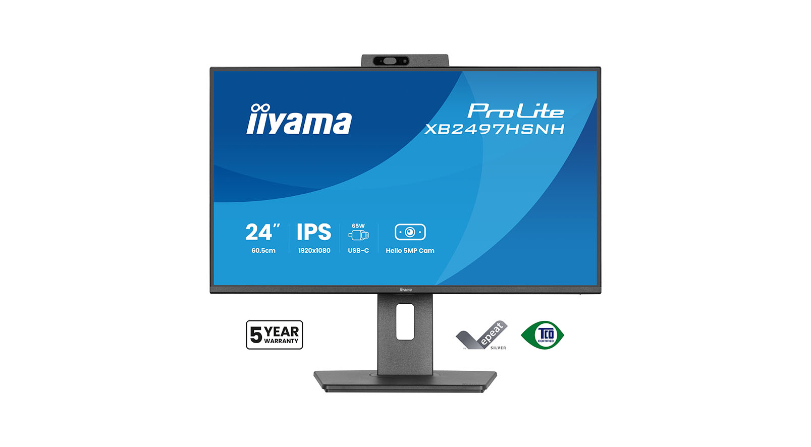 iiyama-ProLite-XB2497HSNH-B1-24-inch-IPS-monitor-met-ingebouwde-5-MP-Windows-Hello-camera