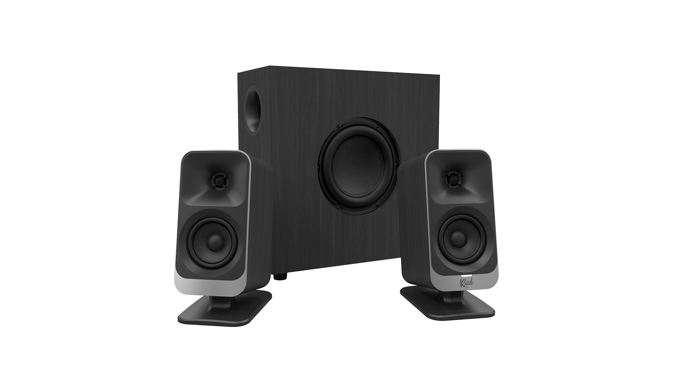 Klipsch-ProMedia-Lumina-aktives-Computer-Lautsprechersystem-mit-Satellitenlautsprecher-und-Subwoofer-Demoware