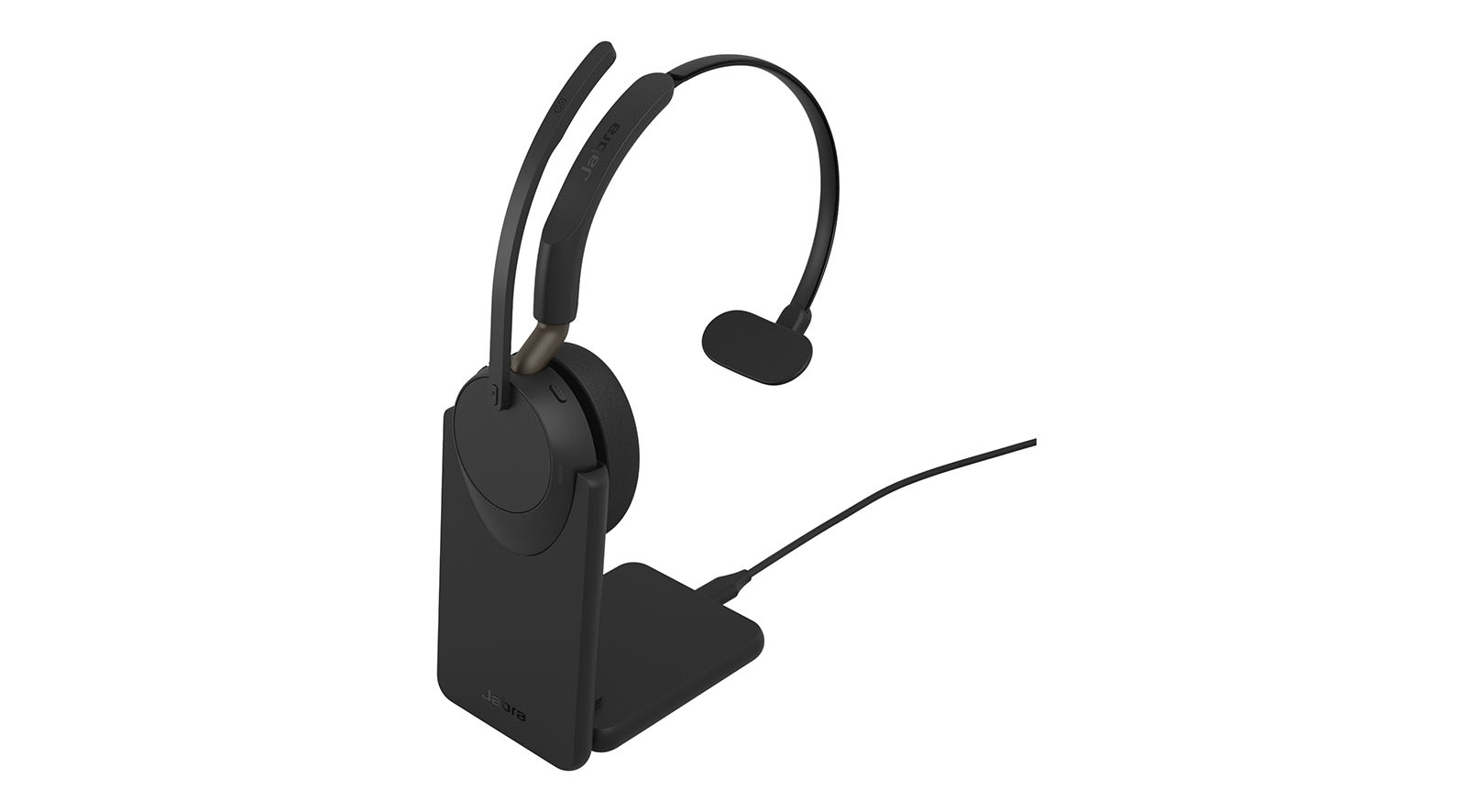 Jabra Evolve3 65 Mono Büro-Headset mit adaptiver Geräuschunterdrückung und präziser Stimmenerfassung Jabra-Evolve3-65-Draadloze-mono-headset-met-USB-A-aansluiting-en-ANC-Gecertificeerd-voor-Microsoft-Teams-Inclusief-oplaadstandaard