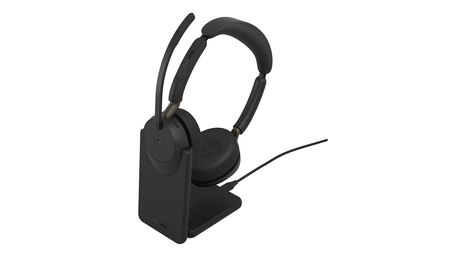 Jabra Evolve3 65 - Wireless Dual USB-C Headset with ANC | Certified for Microsoft Teams | Includes Charging Stand Jabra-Evolve3-65-Draadloze-headset-met-twee-USB-C-aansluitingen-en-ANC-Gecertificeerd-voor-Microsoft-Teams-Inclusief-oplaadstandaard