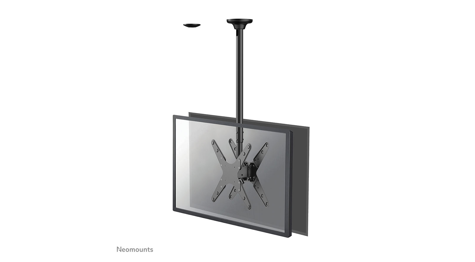 Neomounts-FPMA-C340DBLACK-Plafondbevestiging-voor-twee-monitoren-tv-s-32-75
