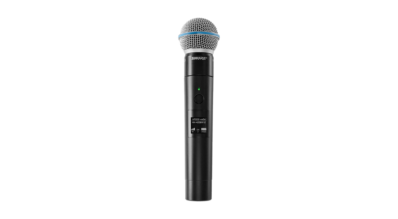 Shure-MXW2X-BETA58-Handsender-mit-Beta-58A-Kapsel