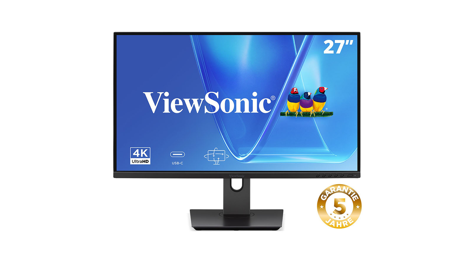 ViewSonic VG2719U-4K Écran 4K UHD de 27 pouces avec port USB-C et deux haut-parleurs ViewSonic-VG2719U-4K-27-inch-4K-UHD-USB-C-monitor-met-twee-luidsprekers