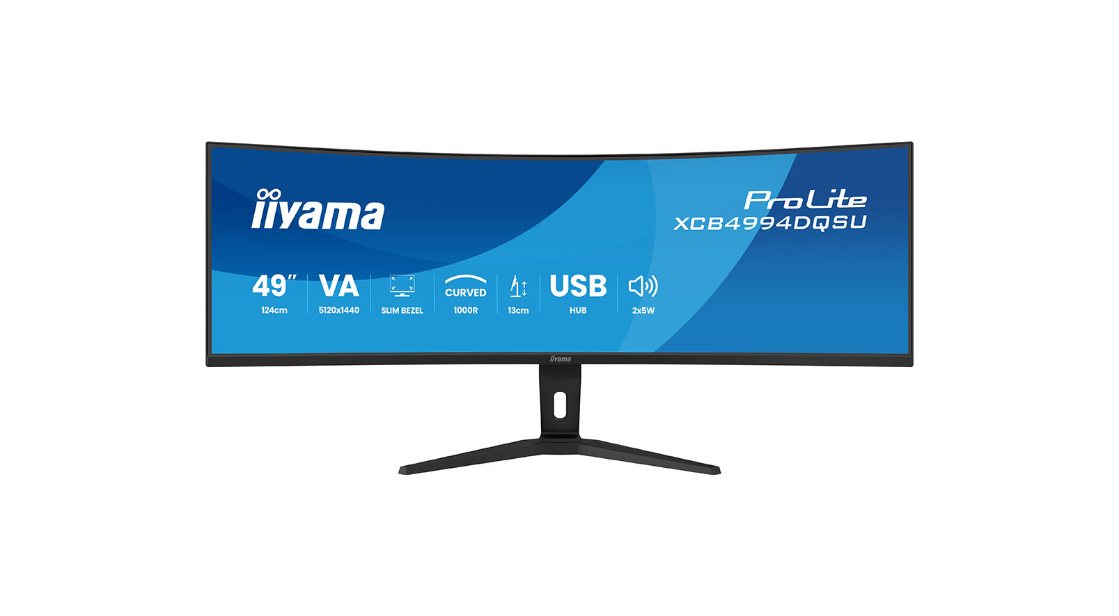 iiyama ProLite XCB4994DQSU-B1 49" Dual-QHD-Monitor mit curved Bildschirm iiyama-ProLite-XCB4994DQSU-B1-49-inch-Dual-QHD-monitor-met-een-gebogen-scherm