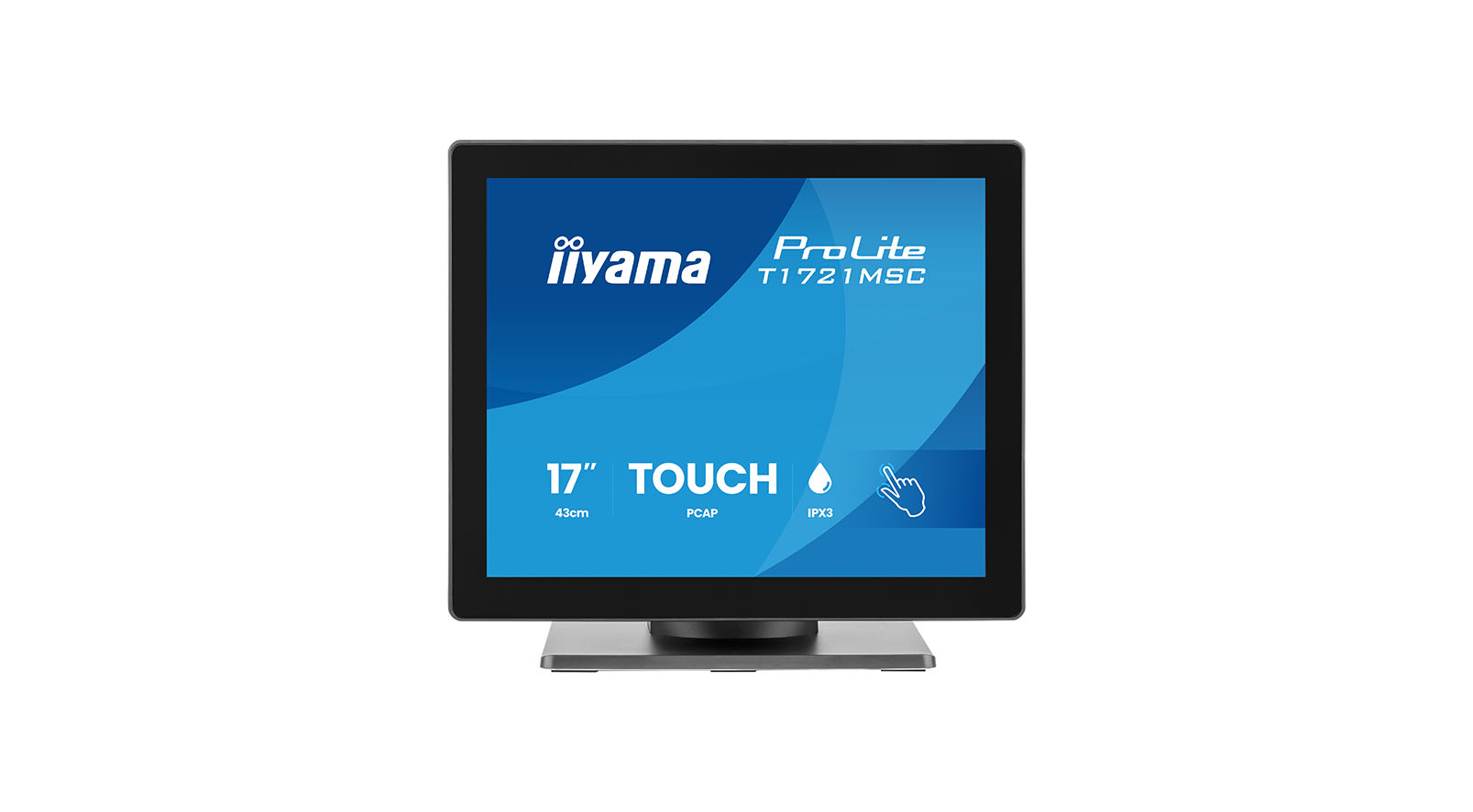 iiyama ProLite T1721MSC-B3 17-Zoll-PCAP-Touchscreen-Monitor mit strapazierfähiger Glasabdeckung iiyama-ProLite-T1721MSC-B3-17-inch-PCAP-touchscreenmonitor-met-een-duurzame-glazen-afdekking