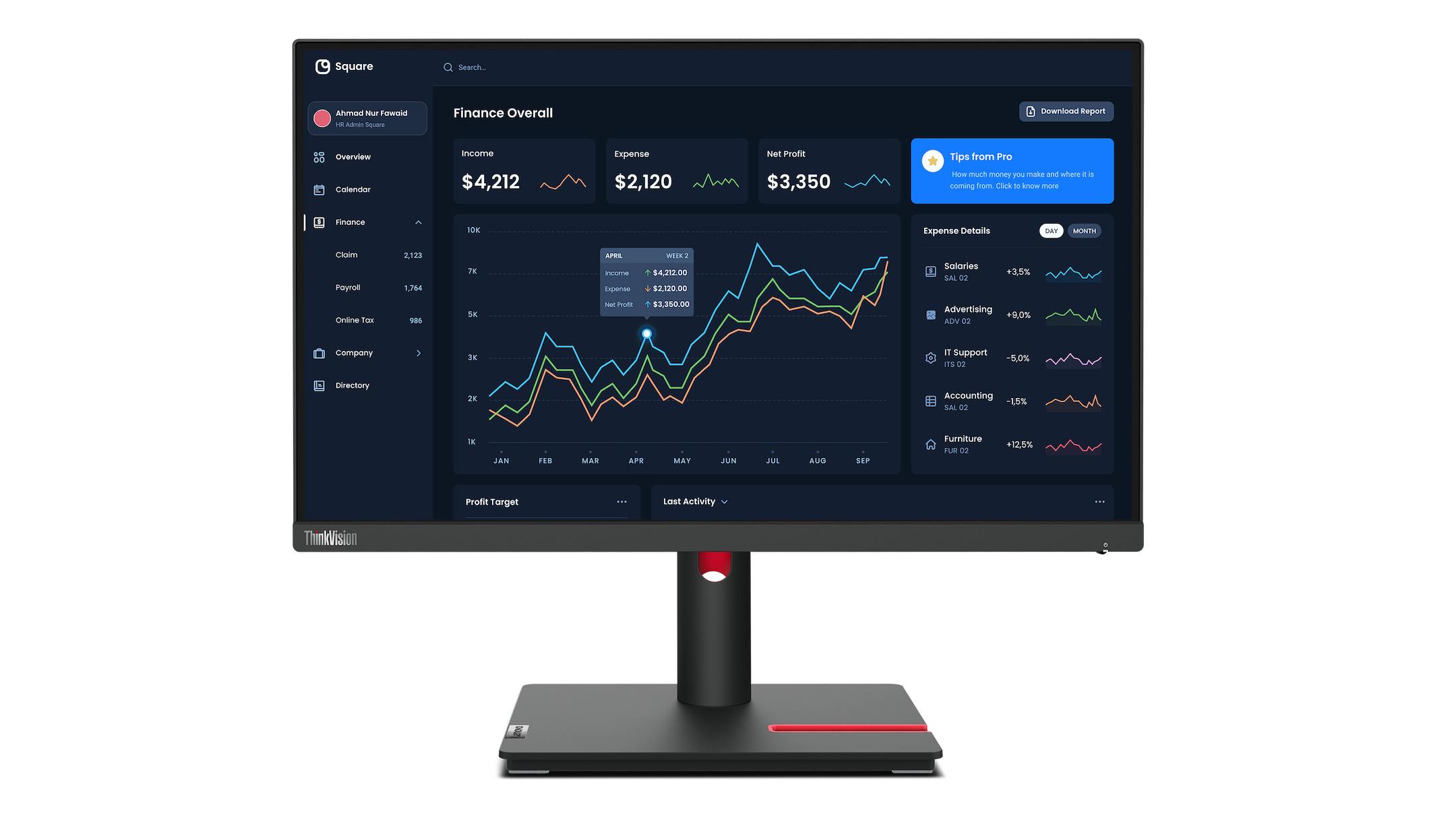 Lenovo-ThinkVision-T22i-30-21-5-inch-Full-HD-monitor-met-IPS-scherm-voor-ergonomische-werkplekken
