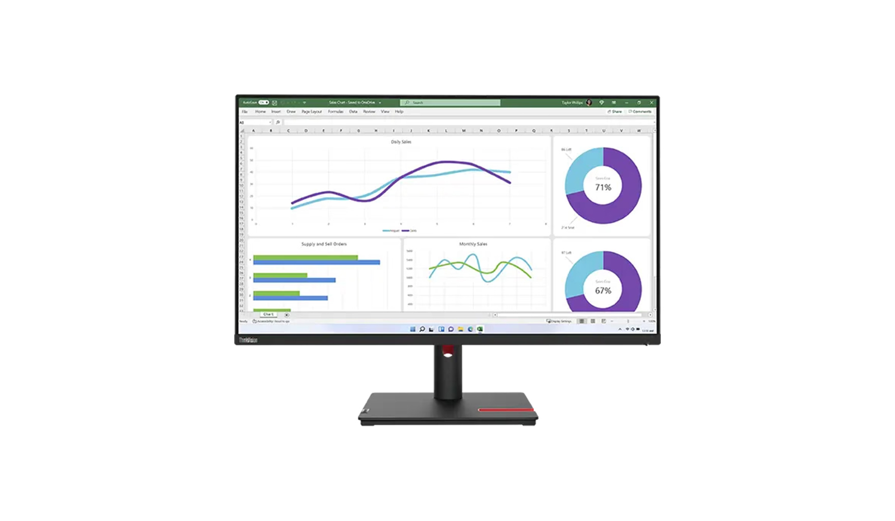 Lenovo ThinkVision T32h-30 31.5" QHD IPS Monitor mit 90W USB-C für hybride Arbeitsplätze Lenovo-ThinkVision-T32h-30-31-5-inch-QHD-IPS-monitor-met-90-W-USB-C-voor-hybride-werkplekken