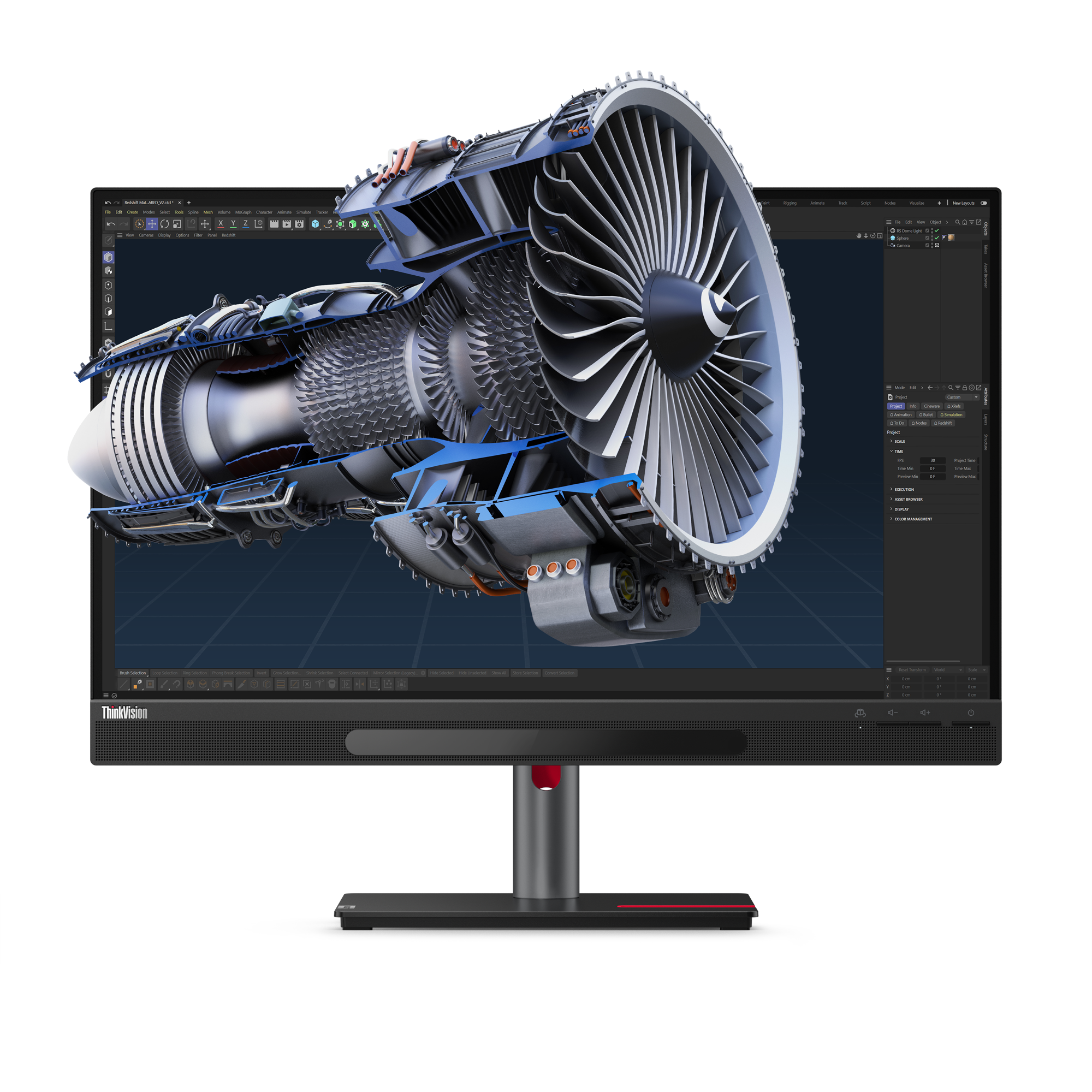 Lenovo ThinkVision 27 3D 27" UHD Monitor mit 2D- und 3D-Modus für 3D-Design und CAD Lenovo-ThinkVision-27-3D-27-inch-UHD-monitor-met-2D-en-3D-modi-voor-3D-ontwerp-en-CAD