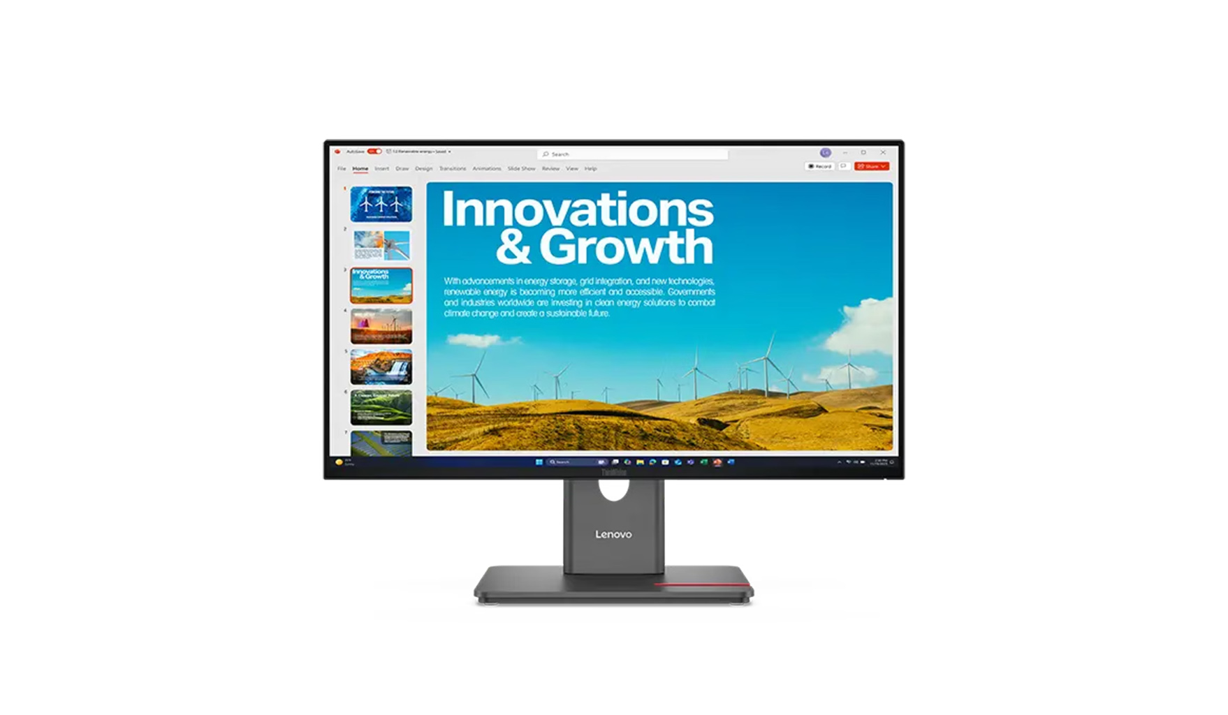 Lenovo-P24QD-40-ThinkVision-23-8-inch-QHD-IPS-monitor-met-140-W-USB-C-dock-voor-hybride-werkplekken