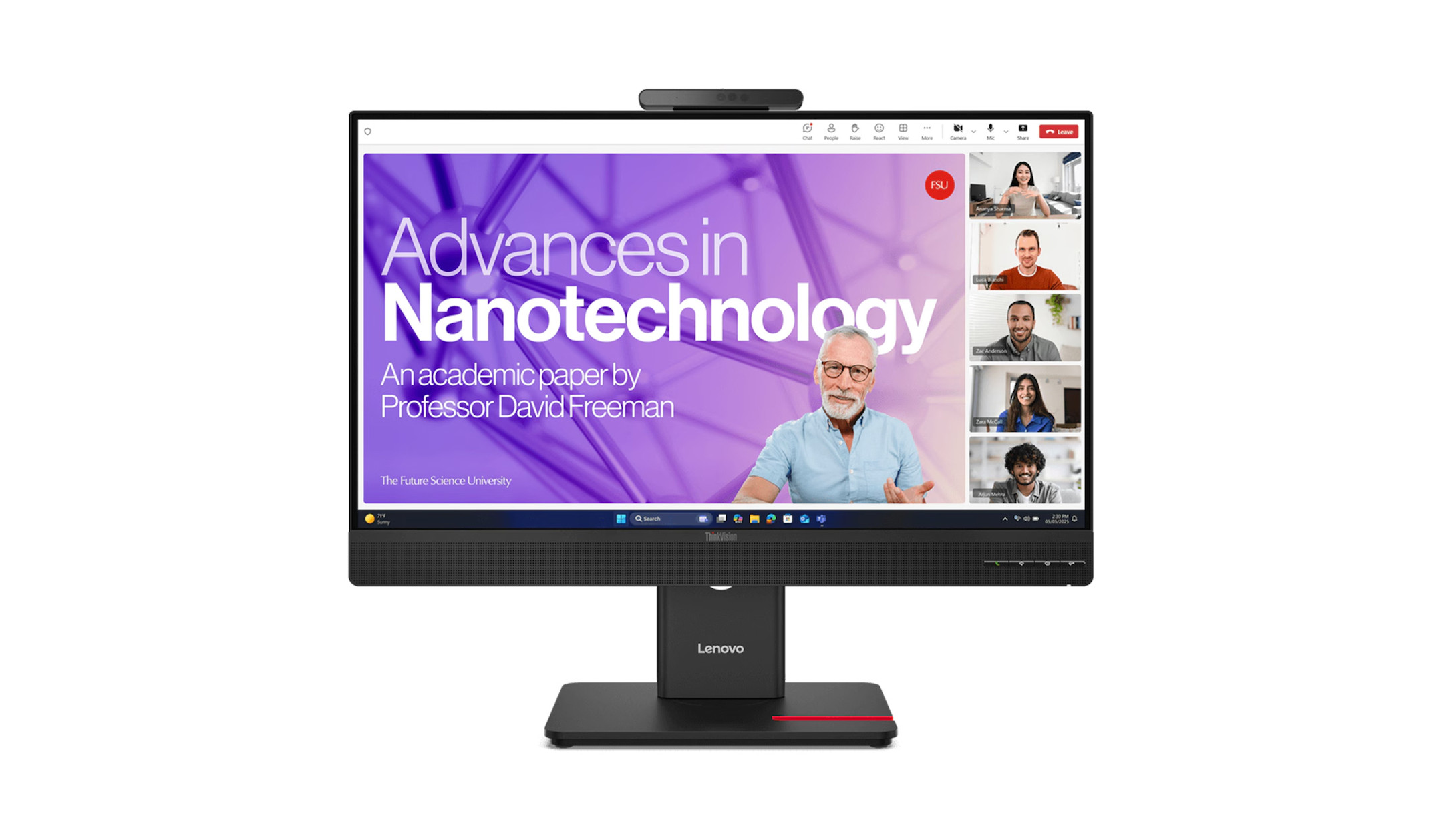 Lenovo-ThinkVision-T24-4v-23-8-Full-HD-Monitor-mit-5MP-Webcam-fur-Videokonferenzen