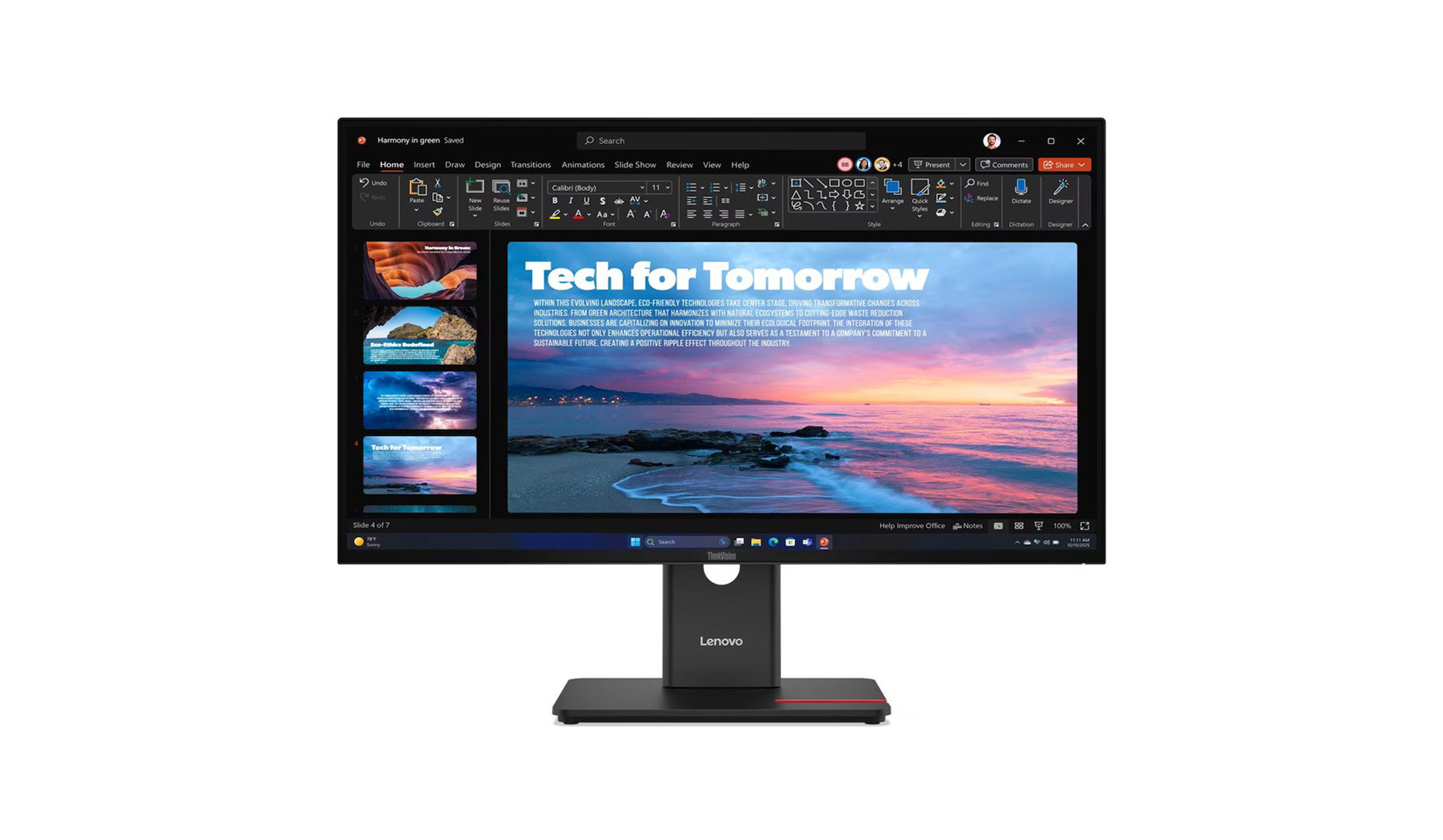 Lenovo ThinkVision T27QD-40 27" QHD Monitor mit USB-C Docking und Webcam für Videokonferenzen Lenovo-ThinkVision-T27qd-40-27-inch-QHD-monitor-met-USB-C-dockingstation-en-webcam-voor-videoconferenties