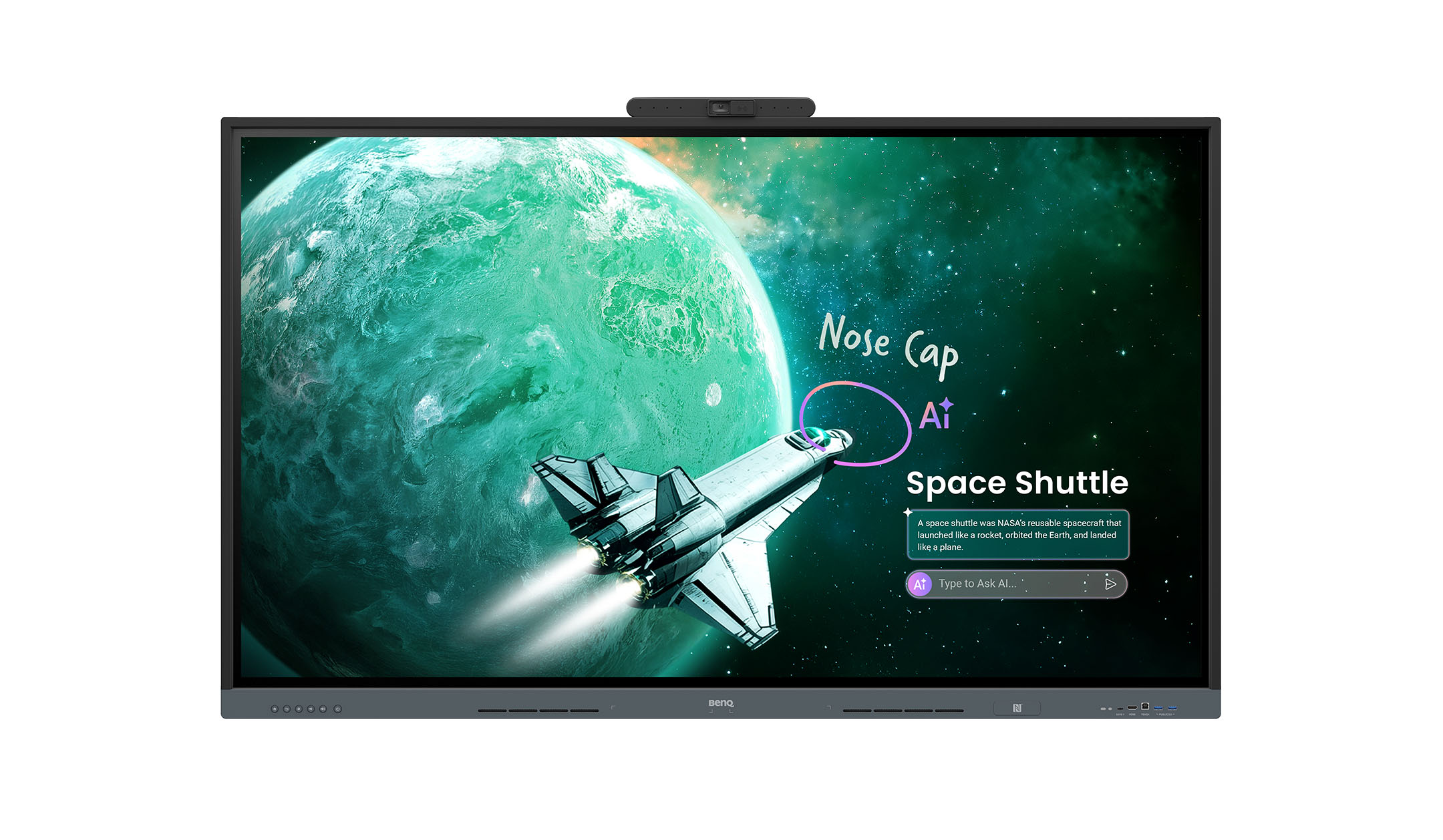 BenQ-Board-Essential-RE6505AC-65-inch-4K-interactief-scherm-met-ingebouwde-camera-en-AI-functies