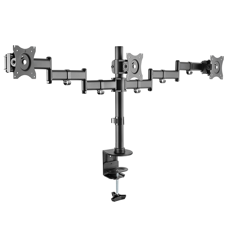 Hagor-HA-Tablemount-KB-Triple-Monitorhouder-voor-op-het-bureau-voor-drie-schermen-van-15-27-inch-in-hoogte-verstelbaar