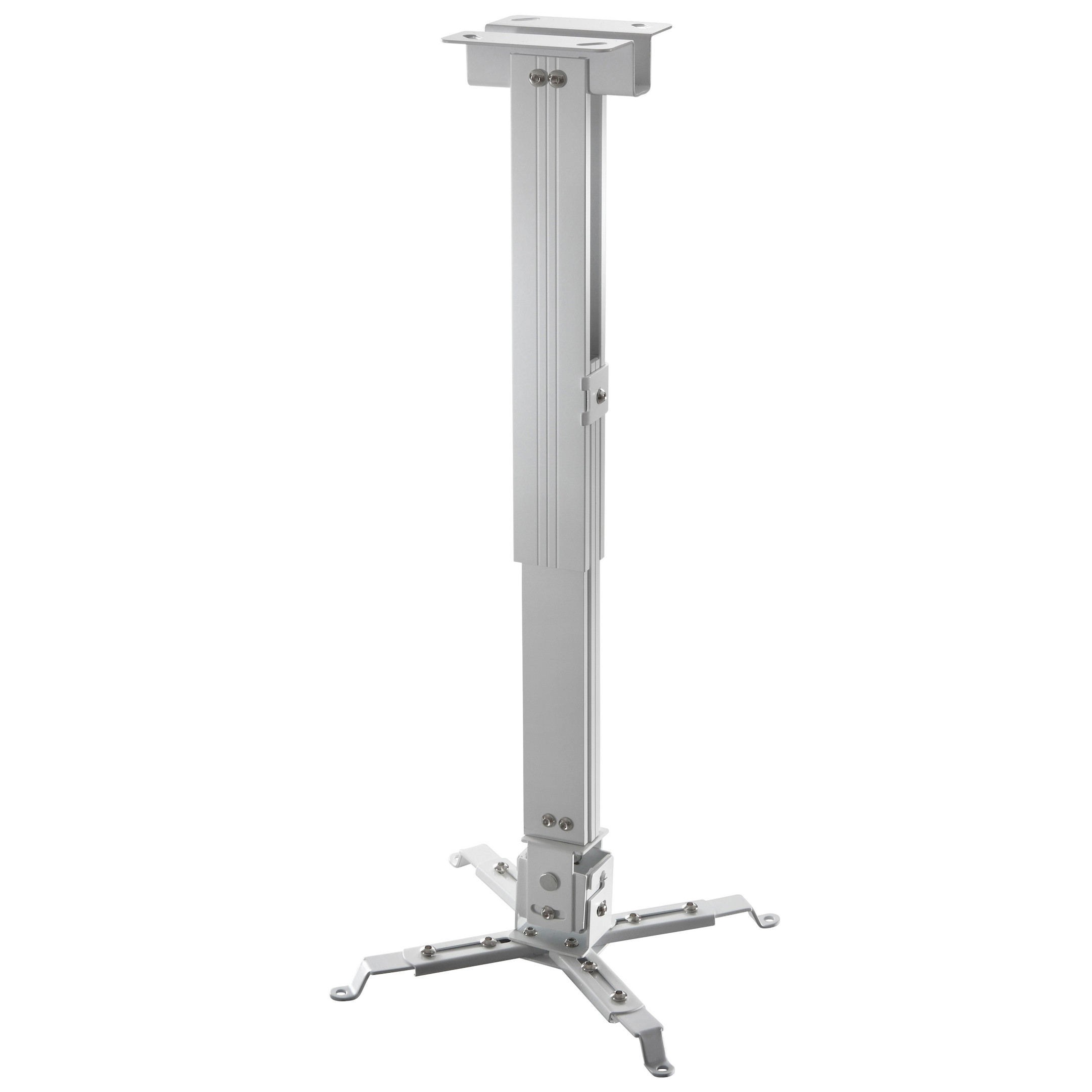 Supporto A Soffitto Per Proiettore Celexon MultiCel4070W – Altezza 40-70 Cm, Carico 25 Kg, Inclinabile 15°, Bianco