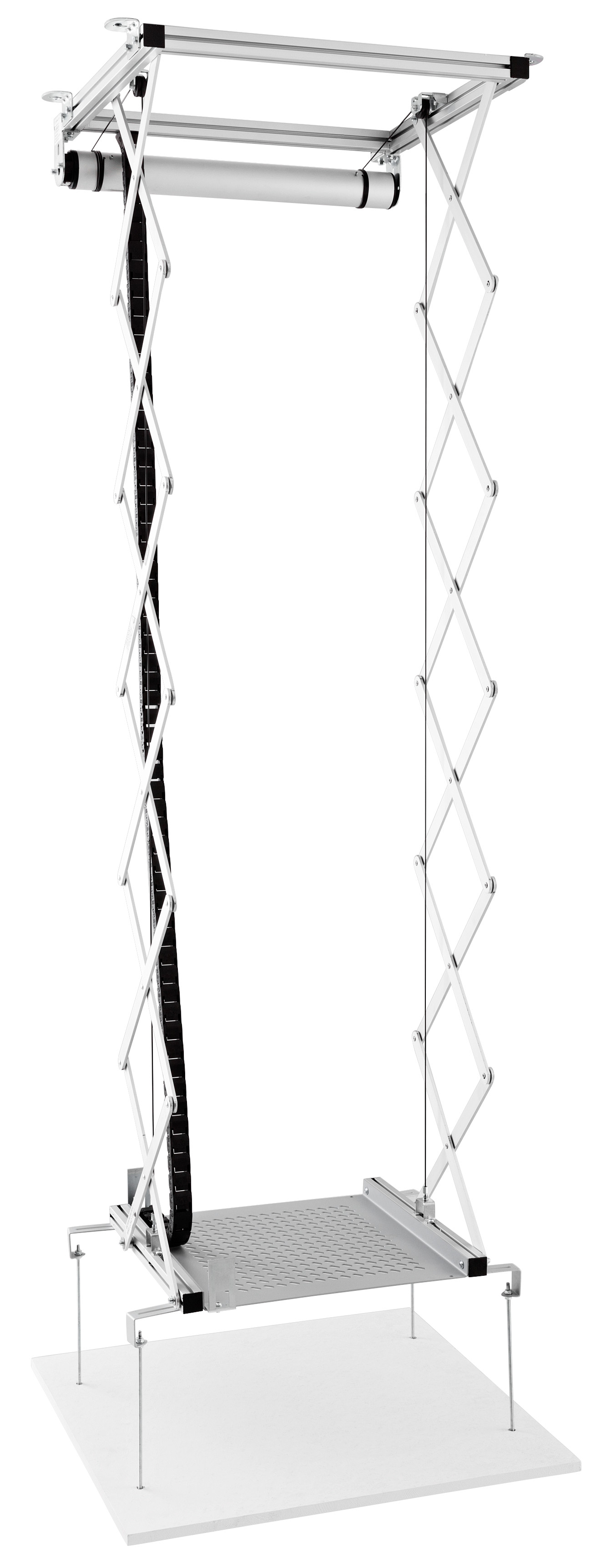 Supporto Universale Luxburg In Alluminio Per Proiettore, Montaggio A Parete O Soffitto, Distanza 12-24 Cm, Inclinazione 30°, Regge Fino A 15 Kg