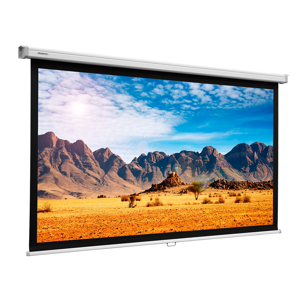Rollo Leinwand SlimScreen, 125 x 125 cm, 1:1, mattweiss
