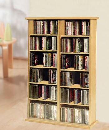 VCM CD / DVD Möbel Ronul - Schrank / Regal ohne Glastür in 7 Farben: kirschbaum