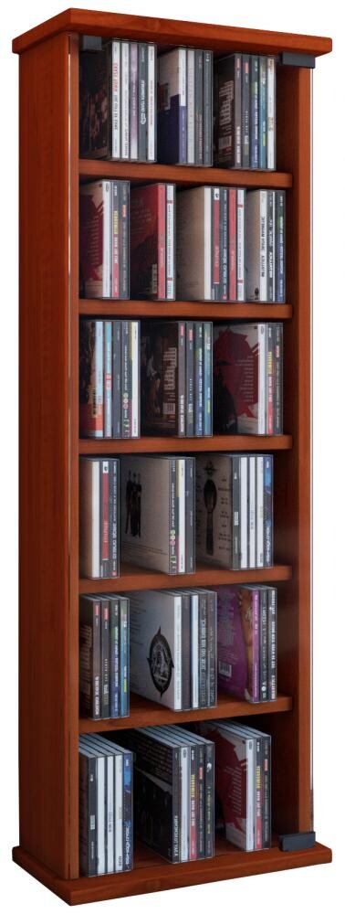 VCM CD / DVD Möbel Vetro - Schrank / Regal in 7 Farben: kirschbaum