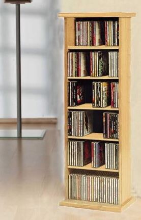 VCM CD / DVD Möbel "Vostan" - Schrank / Regal ohne Glastür in 7 Farben Farbe: kirschbaum