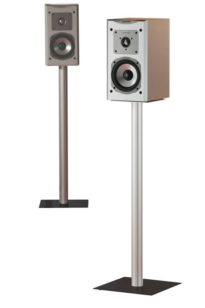 VCM 2x Lautsprecherstands Boxero Maxi Schwarzglas 71 cm