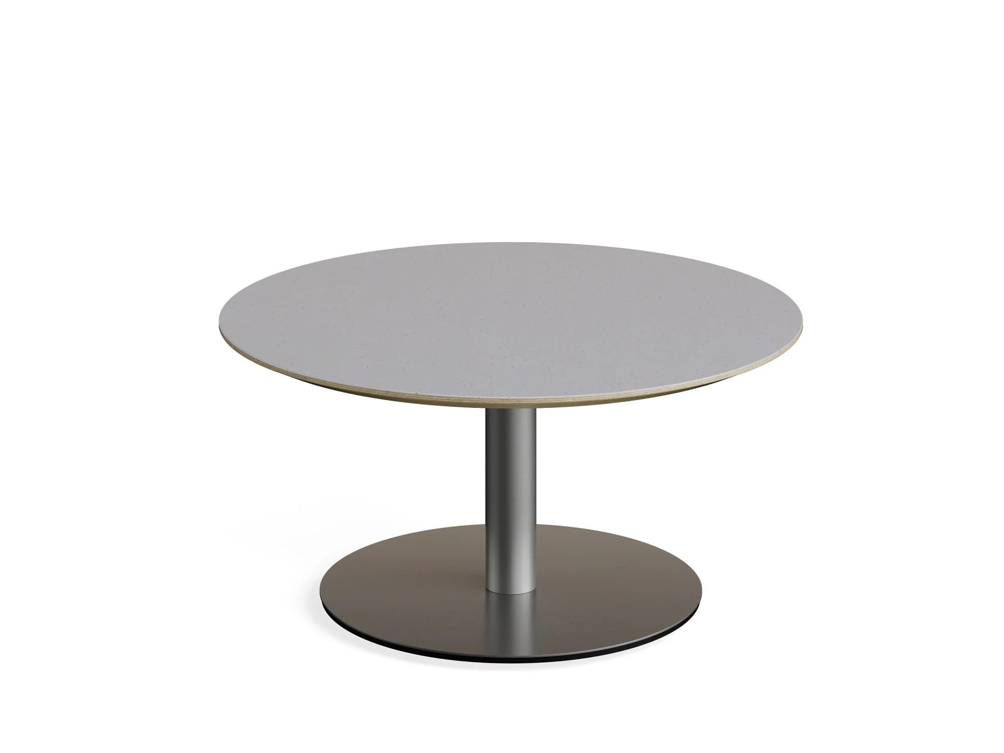 Steelcase Obelos Konferenztisch niedrige Lounge-Höhe auf einem Einzelfuß mit runder Tischfläche Steelcase-Obelos-Konferenztisch-niedrige-Lounge-Hohe-auf-einem-Einzelfuss-mit-runder-Tischflache