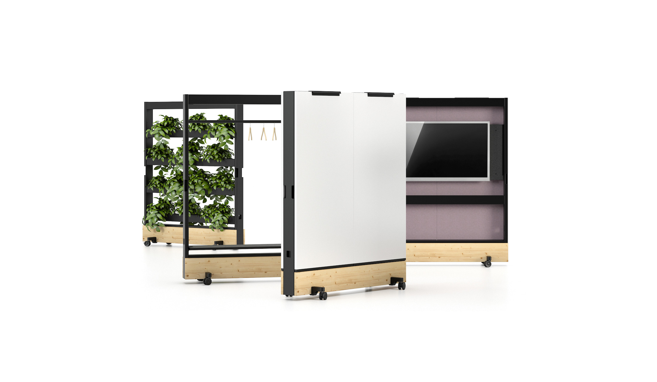 Vitra-Dancing-Wall-mobile-Trennwand-Medienmobel-Whiteboard-Regal-und-Garderobe